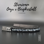 Stirnband Ára Onyx x Bergkristall